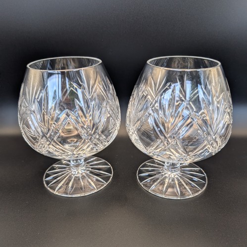 Pair vintage heavy crystal - of,