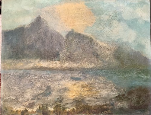 Original oil painting board - original,