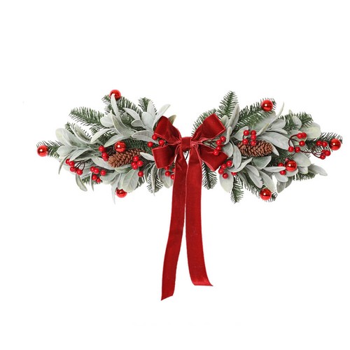 Christmas swag with - christmas, bow