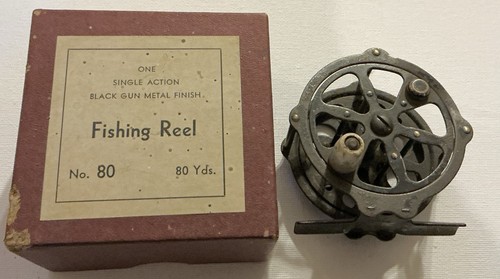 Antique skeleton fly reel - antique,