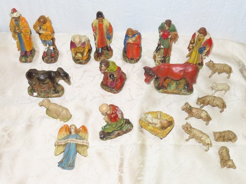 Lot plaster nativity - lot,