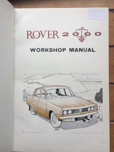 Rover 2000 workshop - rover,