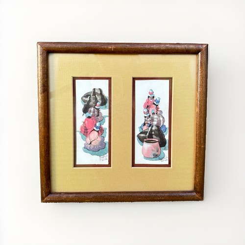 Original signed watercolor - signed,