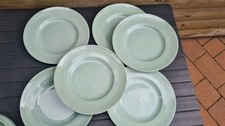 6 VINTAGE GREEN WOODS WARE