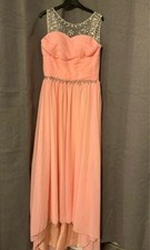 Elegant Peach Bridesmaid/Prom
