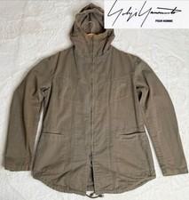 Yohji Yamamoto POUR HOMME Mod Coat Khaki Size 4 Used 2016 SS