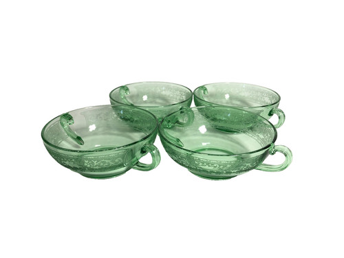 Antique green uranium vaseline - green,