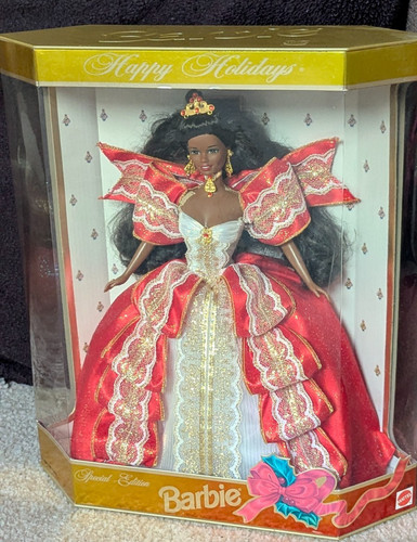 Vintage happy holidays barbie - vintage,