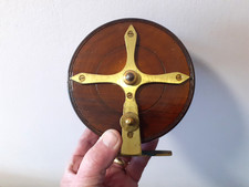 A Large Vintage Wood & Brass