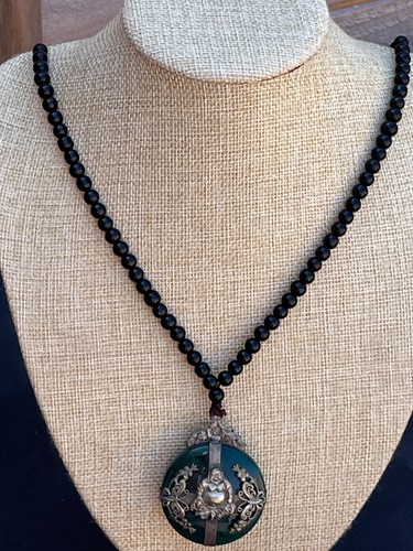 Antique oriental necklace with - oriental,