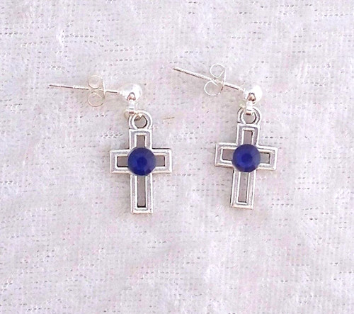 Tibetan silver cross - tibetan, 3d