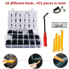 415PCS New Plastic Rivets