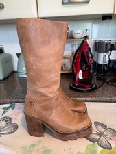 VINTAGE, DESTROY BOOTS, TAN
