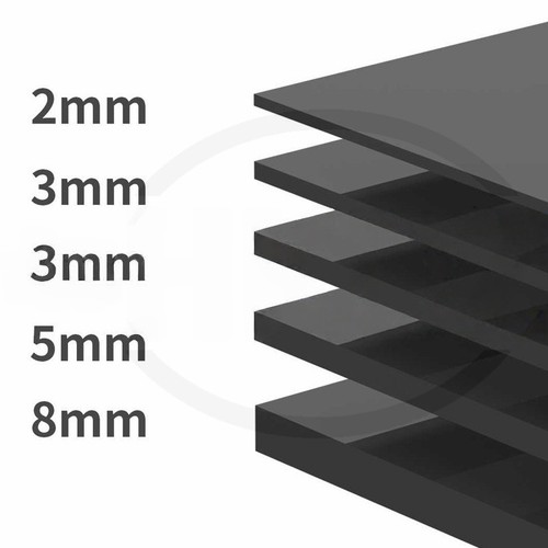Black acrylics perspexs - black,