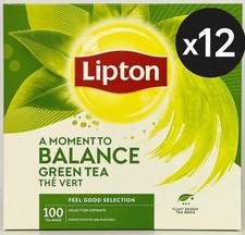 Lipton A Moment to Balance Green Tea – 1200 Enveloped Tea Bags | Bulk Buy Dea
