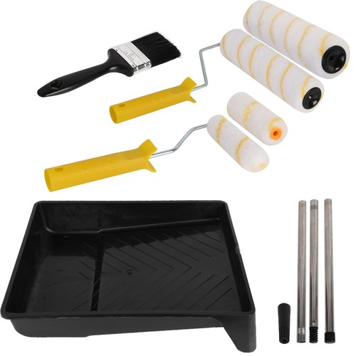 Paint roller set with - paint,