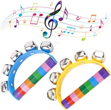 2 Pack Rainbow Jingle Bells -