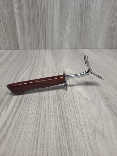 Vintage wooden handled meat - vintage,