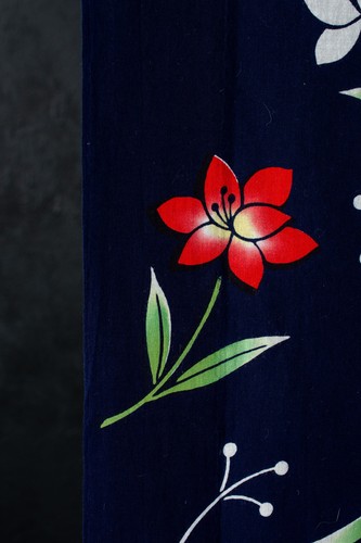 Vintage japanese yukata cotton - yukata,