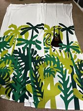 1 Pair Ikea Djungelskog Kids Children Curtains 120x300cm Jungle Monkey