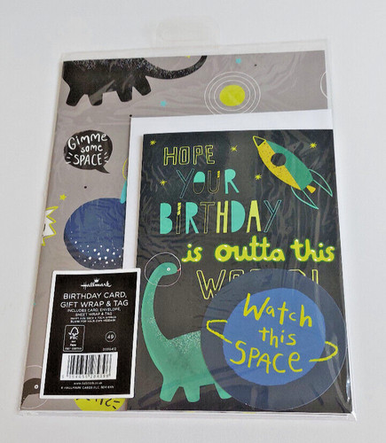 Hallmark gift wrap - gift, &tag