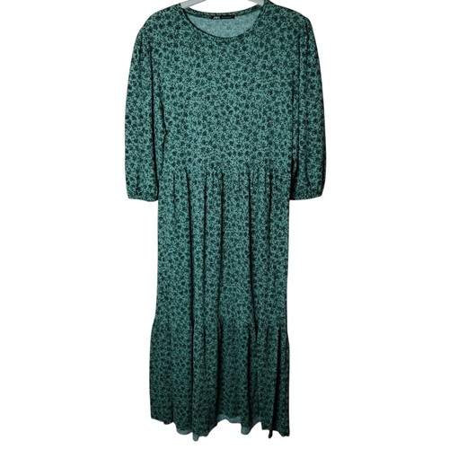 Zara dress size green ditsy - size,