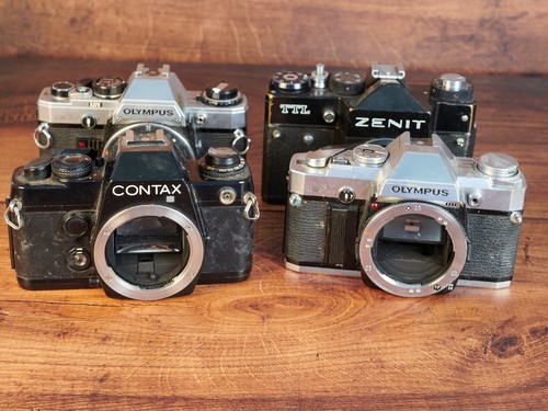 35mm slr repair lot contax - 4x,