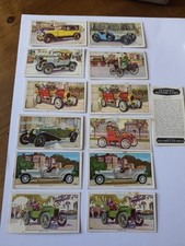 Veteran Motor Cars, 13 Vintage Cigarette Cards, Kelloggs Co.