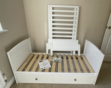Mamia Cot Bed with storage drawer 143 X 75 X 95cm White