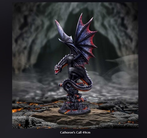 Large black dragon - black,