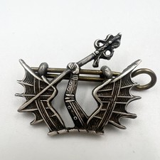 Genuine Honourable Artillery Company Officers Silver Cap Badge Very High Quality