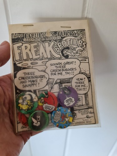 1970s 80s freak brothers pin - freak,