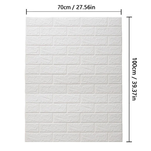 Brick wallpaper panels self - brick,