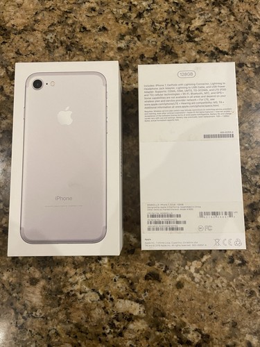 Iphone box silver 128gb - box,