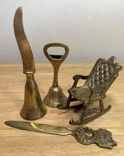 Old brass decorative item - old,