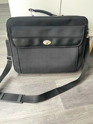 Antler black laptop briefcase - antler,
