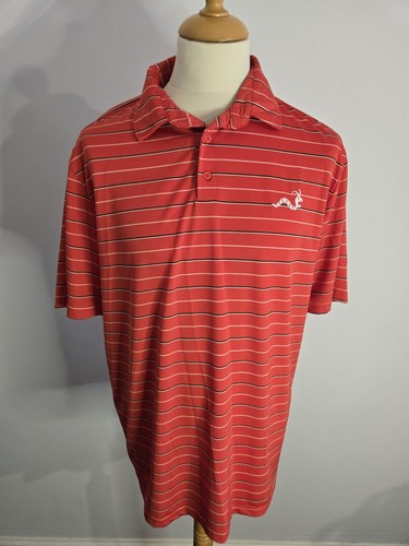 Woodworm red golf polo light - golf,
