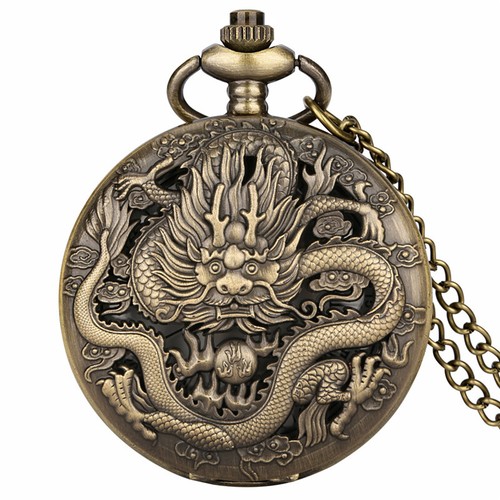 Men pocket watch bronze - pocket,