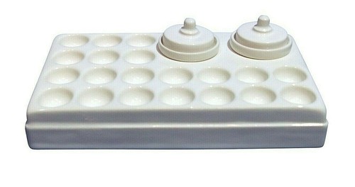 White ceramic artist paint - white,