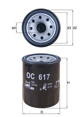 617 knecht oil filter for - oc,