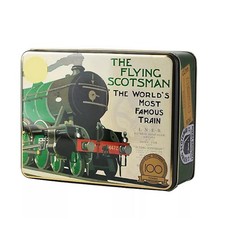 Vintage Storage Tin Flying