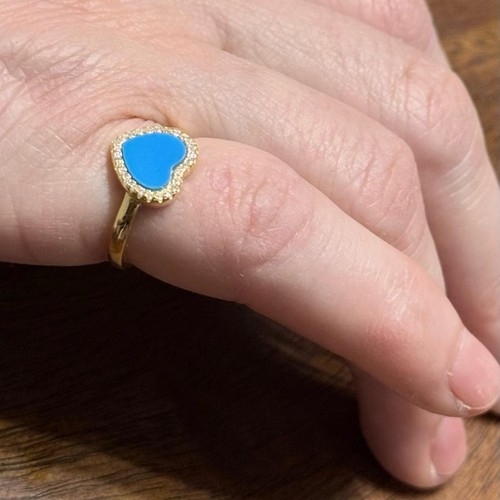 Blue turquoise heart - heart, in