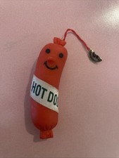 VTG 1970s or 80s Sausage / Hot Dog Novelty Eraser Prince Rubber Gomme Gommine