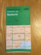 1993 Ordnance Survey Pathfinder Map 1080 SN 01/11 Narberth (incl Wiston )
