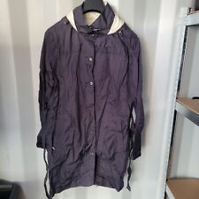 Womens Go Lite Black Button Up Jacket Raincoat UK Size Large