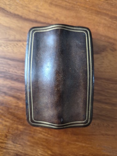 Vintage leather cigarette case - leather,
