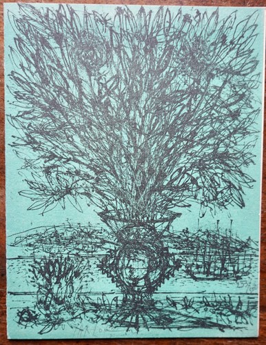 Carzou lithograph signed - carzou:, and