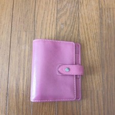 Filofax Malden Mini 6 Personal Organizer Planner Leather Pink Excellent