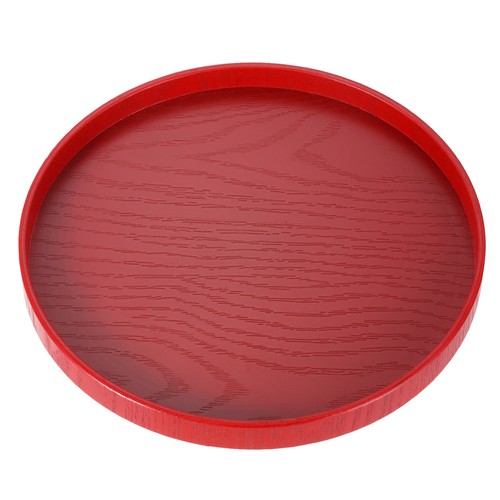 Round wood serving - wood, tray,