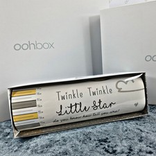 Hugs & Kisses Baby Height Chart – Moon & Stars Nursery Wall Growth Measure